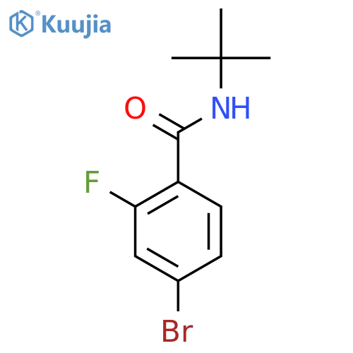 4-Bromo-N-t-butyl-2-fluorobenzamide structure