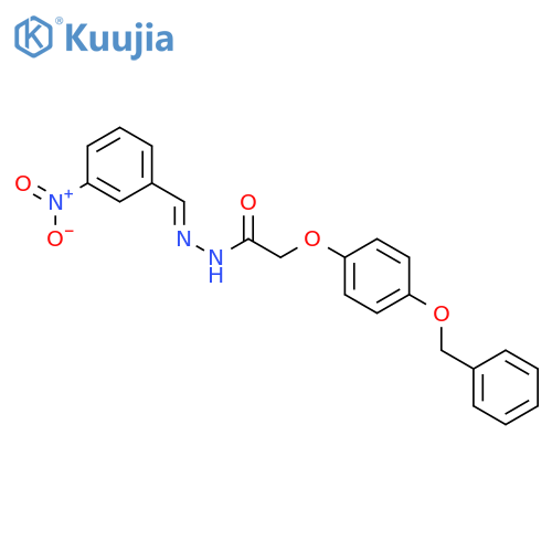 2-(4-(Benzyloxy)phenoxy)-N'-(3-nitrobenzylidene)acetohydrazide structure