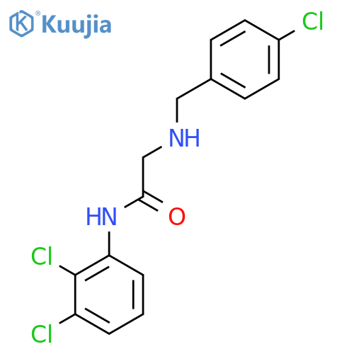 2-{[(4-chlorophenyl)methyl]amino}-N-(2,3-dichlorophenyl)acetamide structure