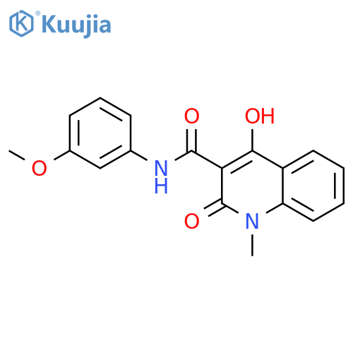 3-Quinolinecarboxamide,1,2-dihydro-4-hydroxy-N-(3-methoxyphenyl)-1-methyl-2-oxo- structure