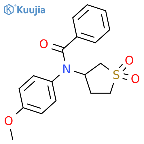 N-(1,1-Dioxidotetrahydrothiophen-3-yl)-N-(4-methoxyphenyl)benzamide structure