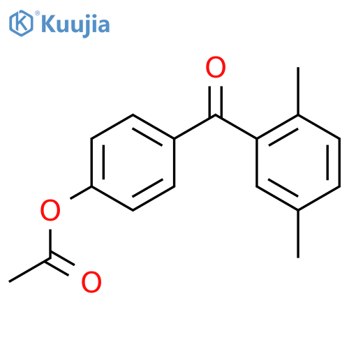 4-Acetoxy-2',5'-dimethylbenzophenone structure
