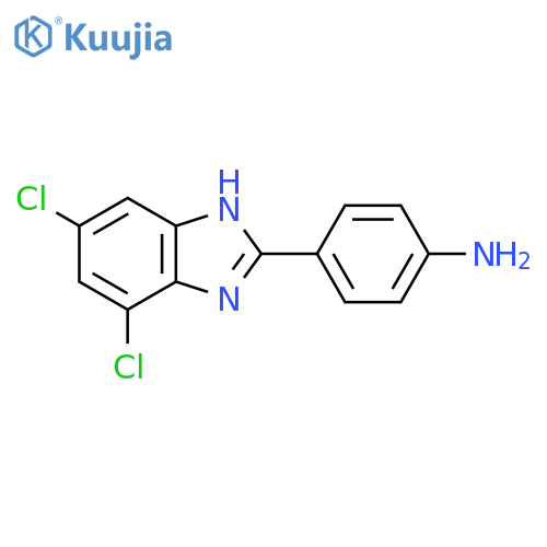 4-(5,7-Dichloro-1H-benzo[d]imidazol-2-yl)aniline structure