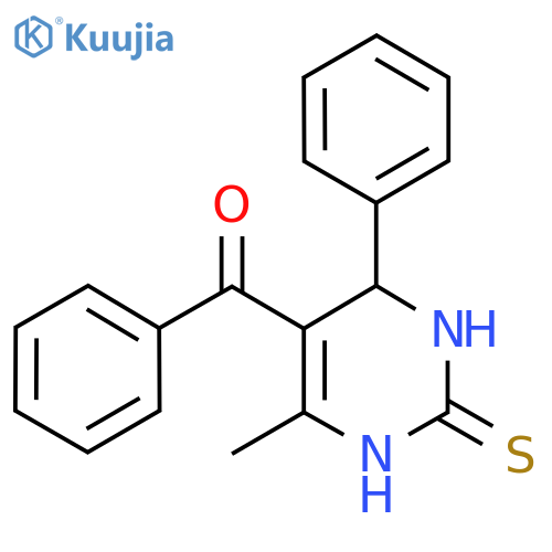 Methanone,phenyl(1,2,3,4-tetrahydro-6-methyl-4-phenyl-2-thioxo-5-pyrimidinyl)- structure
