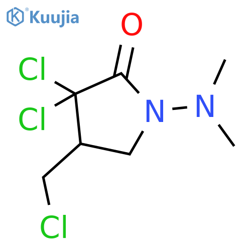 2-Pyrrolidinone, 3,3-dichloro-4-(chloromethyl)-1-(dimethylamino)- structure