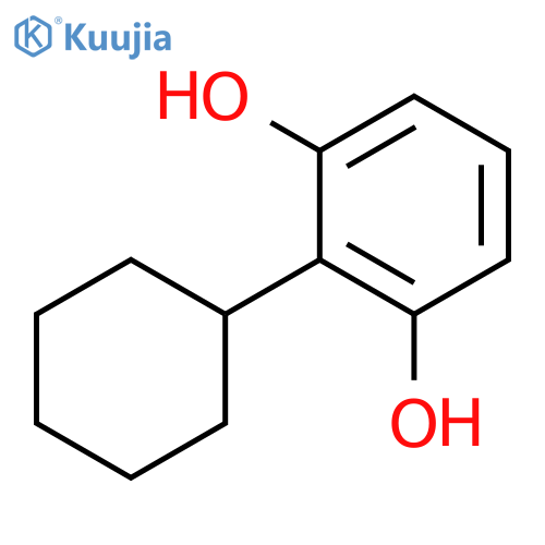 2-cyclohexylbenzene-1,3-diol structure