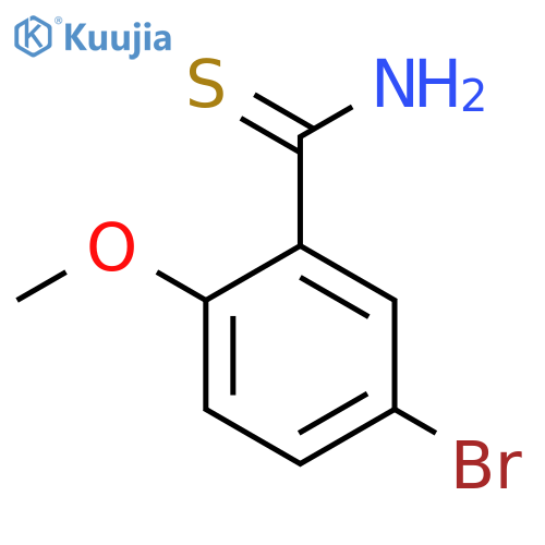 5-Bromo-2-methoxybenzene-1-carbothioamide structure