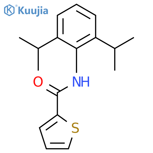 N-2,6-bis(propan-2-yl)phenylthiophene-2-carboxamide structure