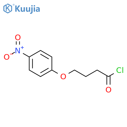 Butanoyl chloride, 4-(4-nitrophenoxy)- structure