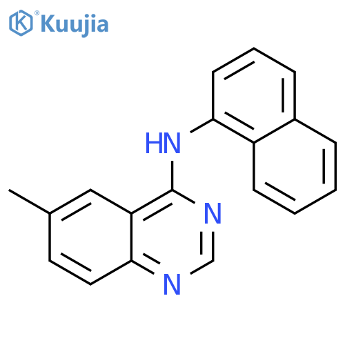 4-Quinazolinamine, 6-methyl-N-1-naphthalenyl- structure