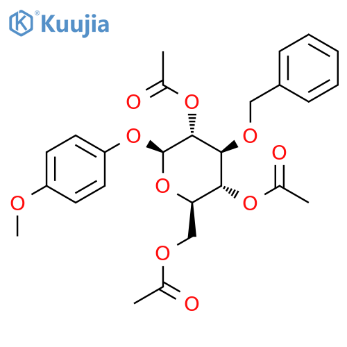 4-Methoxyphenyl 2,4,6-Tri-O-acetyl-3-O-benzyl-β-D-glucopyranoside structure