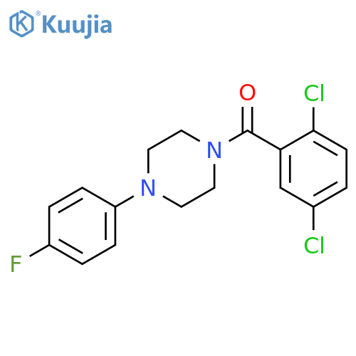 (2,5-dichlorophenyl)[4-(4-fluorophenyl)piperazin-1-yl]methanone structure