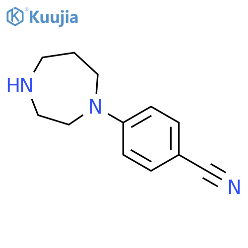 4-(1,4-diazepan-1-yl)benzonitrile structure