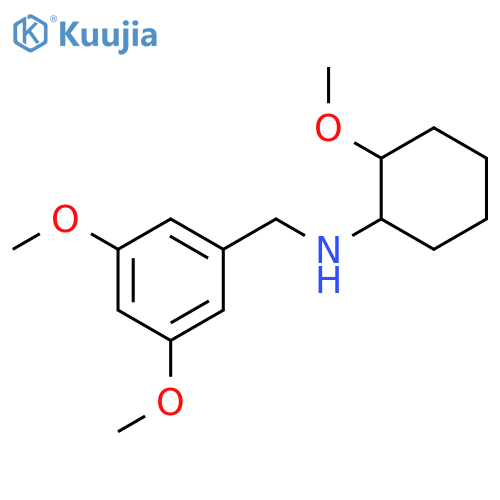 (3,5-Dimethoxy-benzyl)-(2-methoxy-cyclohexyl)-amine structure