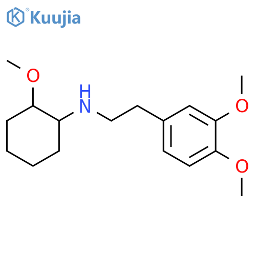 N-[2-(3,4-dimethoxyphenyl)ethyl]-N-(2-methoxycyclohexyl)amine structure
