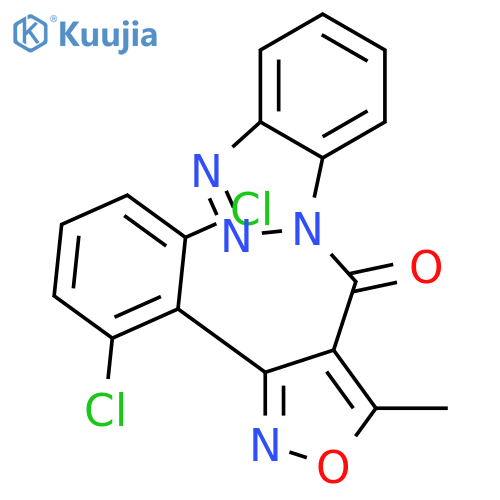 <br>(1H-benzo[d][1,2,3]triazol-1-yl)(3-(2,6-dichlorophenyl)-5-methylisoxazol-4- yl)methanone structure
