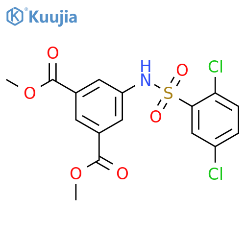 dimethyl 5-{[(2,5-dichlorophenyl)sulfonyl]amino}benzene-1,3-dicarboxylate structure