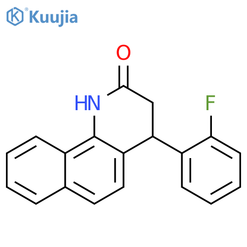 4-(2-fluorophenyl)-3,4-dihydrobenzo[h]quinolin-2(1H)-one structure