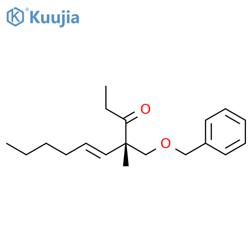 5-Decen-3-one, 4-methyl-4-[(phenylmethoxy)methyl]-, (4S,5E)- structure
