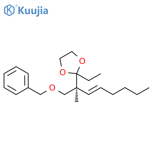1,3-Dioxolane, 2-ethyl-2-[(1S,2E)-1-methyl-1-[(phenylmethoxy)methyl]-2-hepten-1-yl]- structure