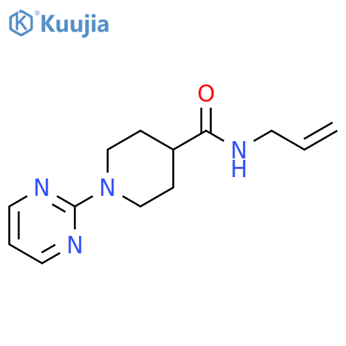 N-ALLYL-1-(2-PYRIMIDINYL)-4-PIPERIDINECARBOXAMIDE structure