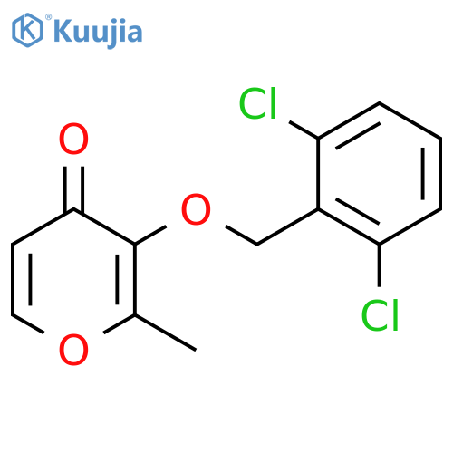 3-[(2,6-DICHLOROBENZYL)OXY]-2-METHYL-4H-PYRAN-4-ONE structure