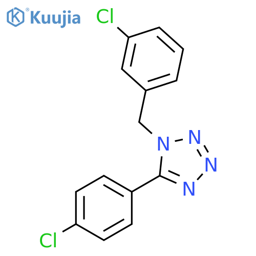 1-(3-CHLOROBENZYL)-5-(4-CHLOROPHENYL)-1H-1,2,3,4-TETRAAZOLE structure
