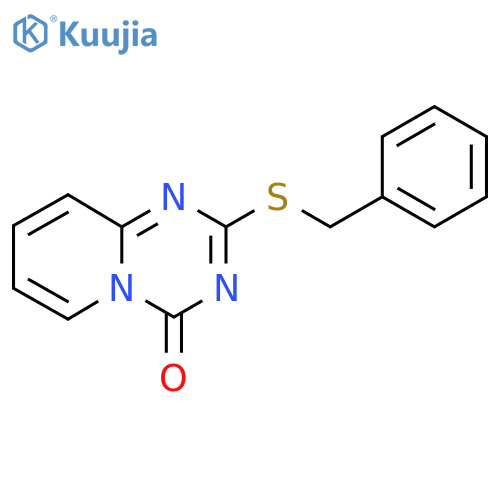 2-(Benzylsulfanyl)-4H-pyrido[1,2-a][1,3,5]triazin-4-one structure
