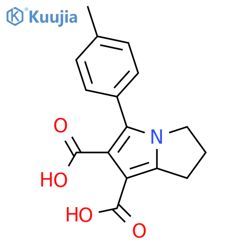 1H-Pyrrolizine-6,7-dicarboxylic acid, 2,3-dihydro-5-(4-methylphenyl)- structure