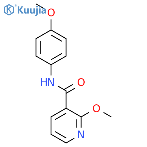 2-Methoxy-N-(4-methoxyphenyl)pyridine-3-carboxamide structure