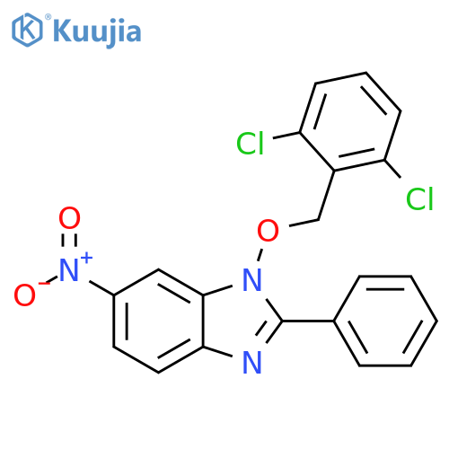1-[(2,6-DICHLOROBENZYL)OXY]-6-NITRO-2-PHENYL-1H-1,3-BENZIMIDAZOLE structure