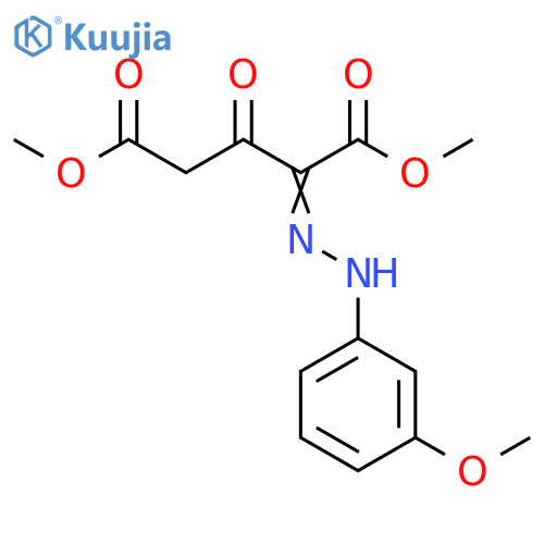 Dimethyl 2-2-(3-methoxyphenyl)hydrazono-3-oxopentanedioate structure