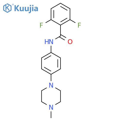 2,6-Difluoro-N-[4-(4-methylpiperazin-1-yl)phenyl]benzamide structure