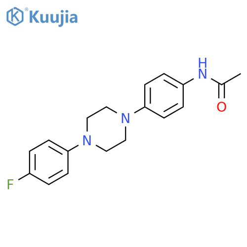 N-(4-[4-(4-FLUOROPHENYL)PIPERAZINO]PHENYL)ACETAMIDE structure