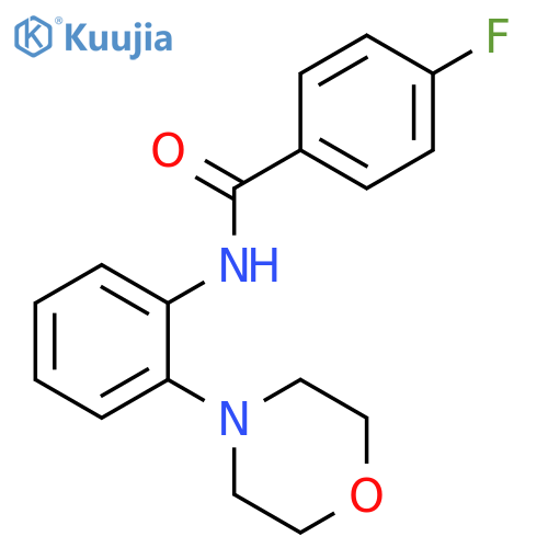4-FLUORO-N-(2-MORPHOLINOPHENYL)BENZENECARBOXAMIDE structure