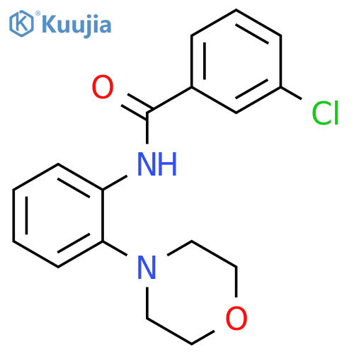 3-CHLORO-N-(2-MORPHOLINOPHENYL)BENZENECARBOXAMIDE structure