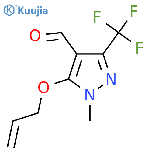 5-(allyloxy)-1-methyl-3-(trifluoromethyl)-1H-pyrazole-4-carbaldehyde structure