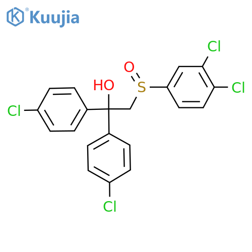 1,1-BIS(4-CHLOROPHENYL)-2-[(3,4-DICHLOROPHENYL)SULFINYL]-1-ETHANOL structure