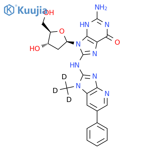N-(Deoxyguanosin-8-yl)-2-amino-1-(methyl-d3)-6-phenylimidazo4,5-βpyridine structure