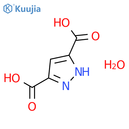1H-pyrazole-3,5-dicarboxylic acid;hydrate structure