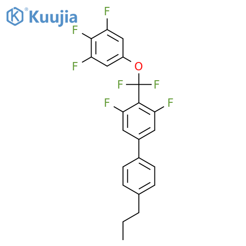 2-Difluoro-(3,4,5-trifluorophenoxy)methyl-1,3-difluoro-5-(4-propylphenyl)benzene structure