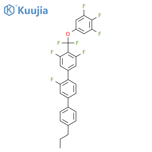 4-[Difluoro-(3,4,5-trifluorophenoxy)methyl]-2',3,5-trifluoro-4"-propyl-[1,1';4',1"]terphenyl structure