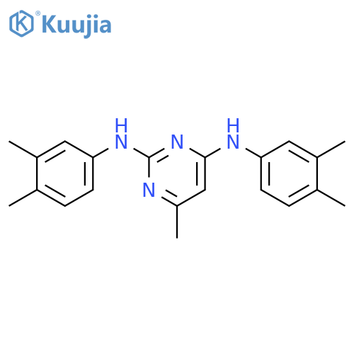 N*2*,N*4*-Bis-(3,4-dimethyl-phenyl)-6-methyl-pyrimidine-2,4-diamine structure