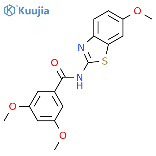 3,5-dimethoxy-N-(6-methoxy-1,3-benzothiazol-2-yl)benzamide structure