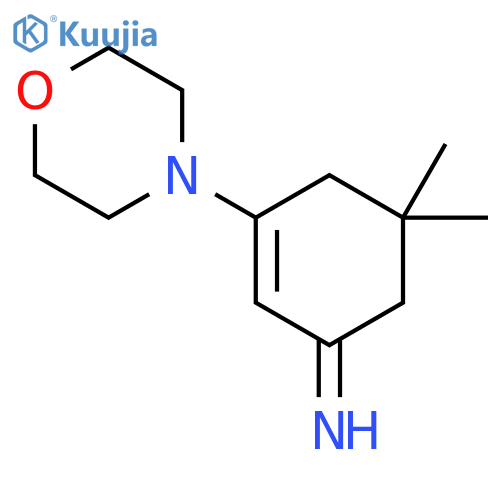5,5-dimethyl-3-(morpholin-4-yl)cyclohex-2-en-1-imine structure