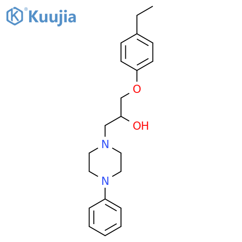 1-(4-Ethylphenoxy)-3-(4-phenyl-1-piperazinyl)-2-propanol structure