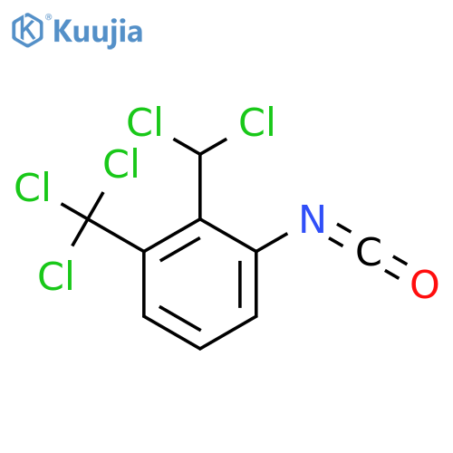 2-(Dichloromethyl)-3-(trichloromethyl)-phenylisocyanate structure