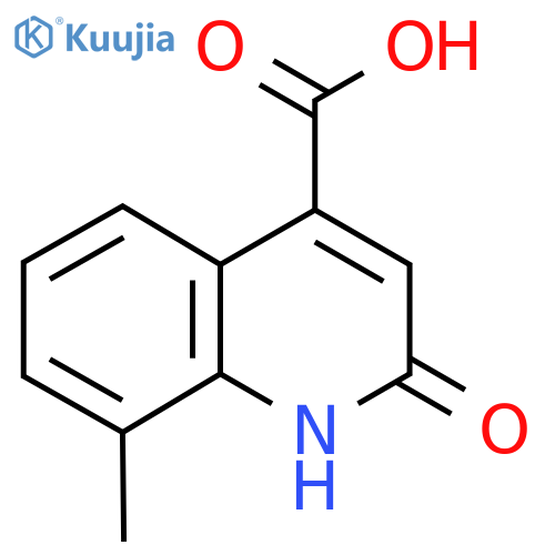 2-Hydroxy-8-methyl-quinoline-4-carboxylic acid structure