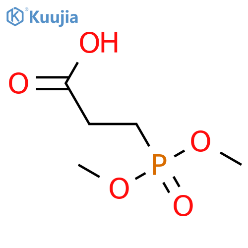 Propanoic acid,3-(dimethoxyphosphinyl)- structure