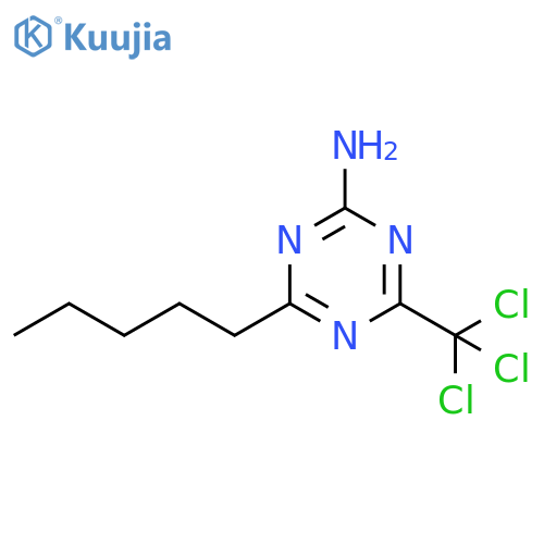 1,3,5-Triazin-2-amine,4-pentyl-6-(trichloromethyl)- structure